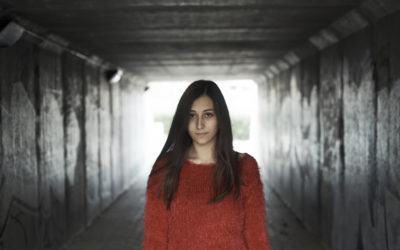 ELEONORA PACI DURANTE LE RIPRESE DEL VIDEO DEDICATO AL PERSONAGGIO DI MARTINA